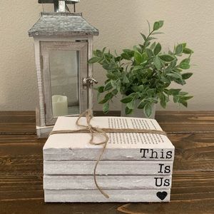 Custom Made Shabby Chic Book Stack